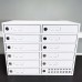 FixtureDisplays® 12-Slot (11 Active) Metal Cellphone Locker Cabinet Power Charge Station Compatible with iPad/iPhone 8.26